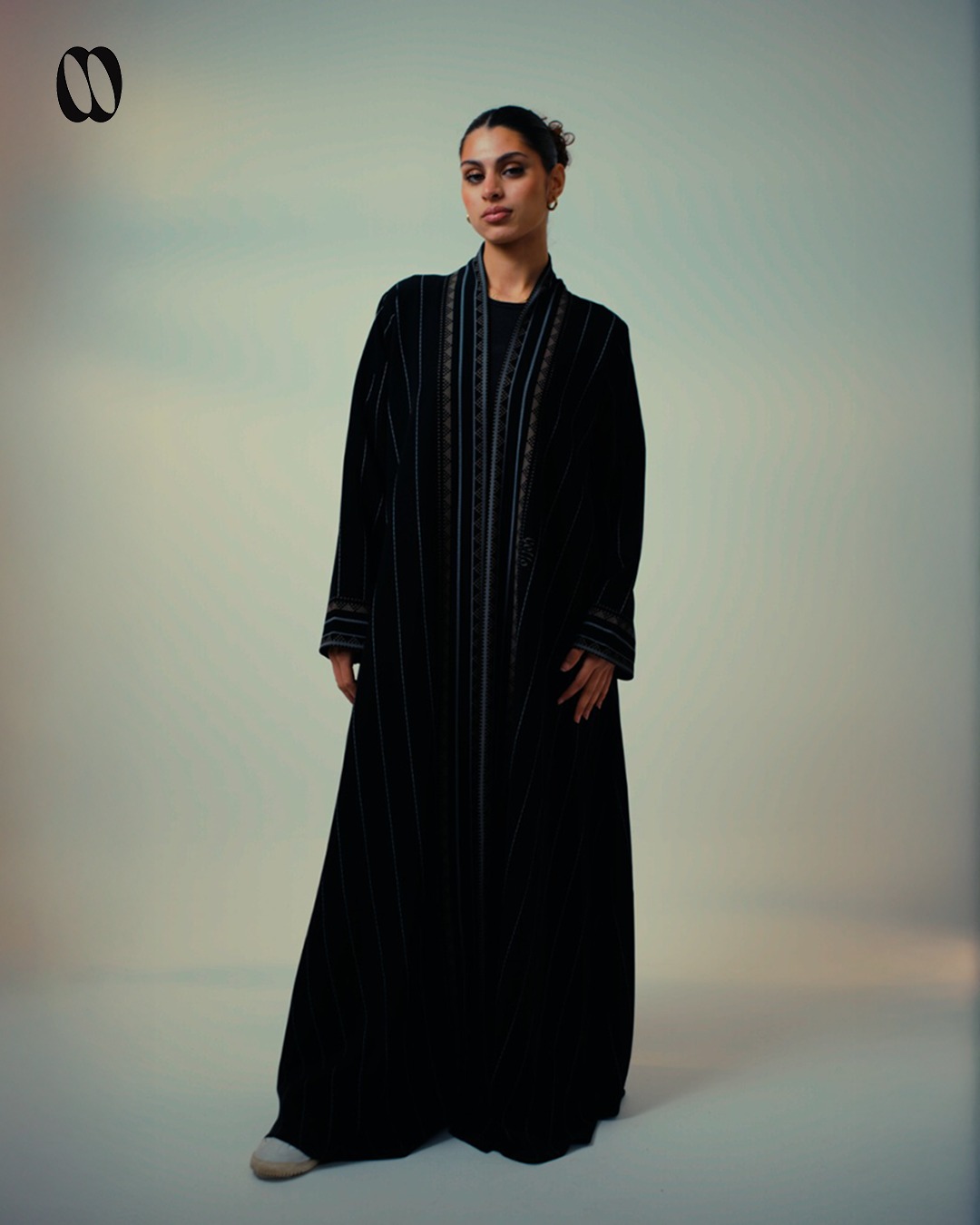 Woman in black abaya